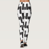 Leuke en moderne zwart-witte leggins leggings (Achterkant)
