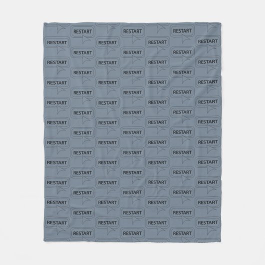 Leuke en mooie aanpasbare herstart fleece deken (Voorkant)