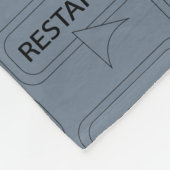 Leuke en mooie aanpasbare herstart fleece deken (Hoek)