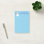 Leuke en mooie blauwe sneeuwman detective post-it® notes (Kantoor)