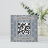 Leuke en mooie muzieknoten QR-code Kaart (Staand voorkant)