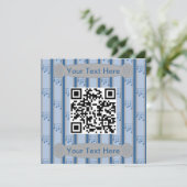 Leuke en mooie muzieknoten QR-code Kaart (Staand voorkant)