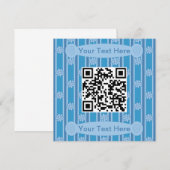 Leuke en mooie QR-code voor bloemen Kaart (Voorkant / Achterkant)