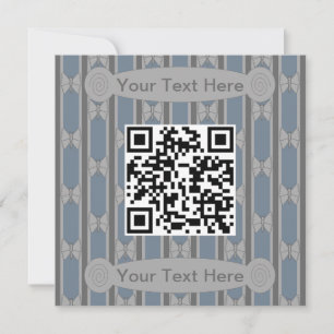 Leuke en mooie vlinder QR-code Kaart