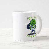 Leuke en Motivatie Fitness Mok - Sterke Broccoli (Voorkant rechts)