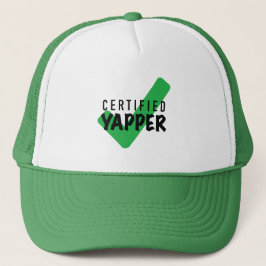 Leuke en pakkende "Certified Yapper" Trucker Hat Trucker Pet
