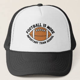 Leuke en pakkende "Funny Football" Trucker Hat Trucker Pet