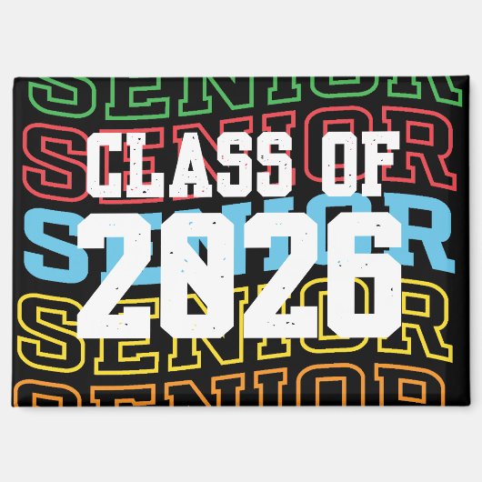 Leuke en pakkende "Senior Class Of 2026" magneet (Voorkant)