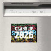 Leuke en pakkende "Senior Class Of 2026" magneet (Insitu (Vaatwasser))