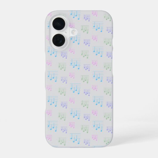 Leuke en Prachtige Ukulele Stem Song Muzieknoot iPhone 16 Hoesje (Achterkant)