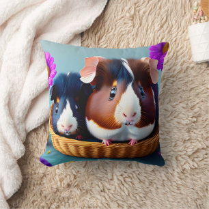 Leuke en schattige cavia's kussen