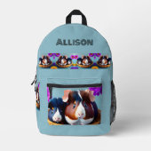 Leuke en schattige cavia's, op maat bedrukte rugzak (Voorkant)