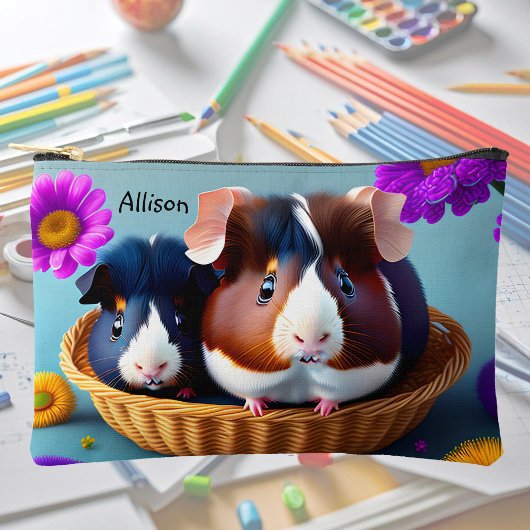 Leuke en schattige cavia's, personaliseerbaar etui