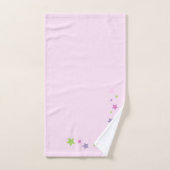 Leuke en schattige roze Handdoek set met sterren (Handdoek)