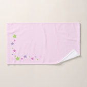 Leuke en schattige roze Handdoek set met sterren (Handdoek)