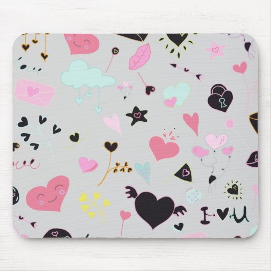 Leuke en Schattigee Mousepad Muismat (Voorkant)