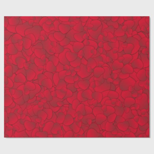 Leuke en Schattigee rode liefde Cadeaupapier (Vlak)