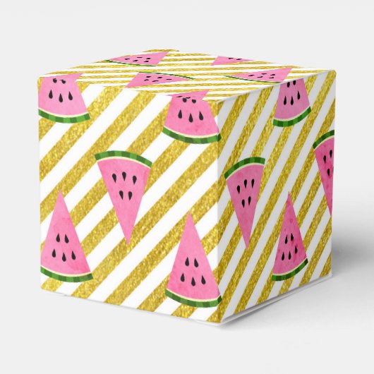 Leuke en Schattigee Summer Watermelon verjaardagsf Bedankdoosjes (Achterkant)