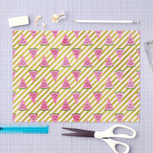 Leuke en Schattigee Summer Watermelon verjaardagsf Tissuepapier (Craft)