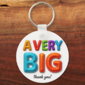 Leuke en speelse bedankkaart met viltletters sleutelhanger (Achterkant)