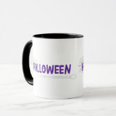 Leuke en spookachtige Halloween-belettering met Br Mok (Voorkant links)