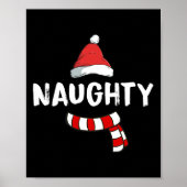 Leuke en stoute bijpassende kerstpyjama voor Ki Poster (Voorkant)