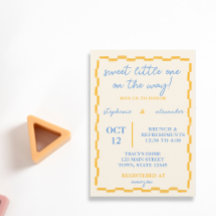 Leuke en Trendy Baby shower Invitation