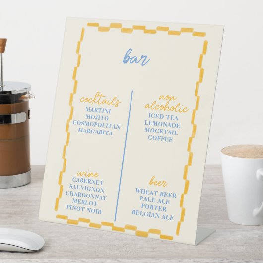 Leuke en Trendy Baby showers bar Reclamebord Met Voetstuk (Insitu)