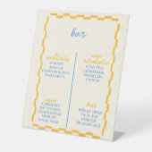 Leuke en Trendy Baby showers bar Reclamebord Met Voetstuk (Voorkant)