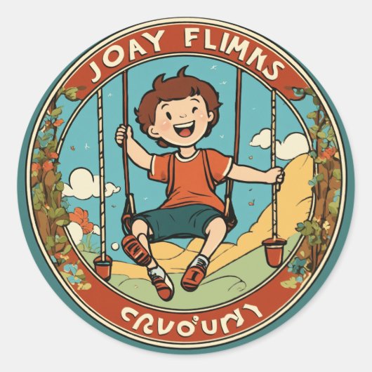 Leuke en vriendelijke Stickers: ideaal voor kinder Ronde Sticker (Voorkant)