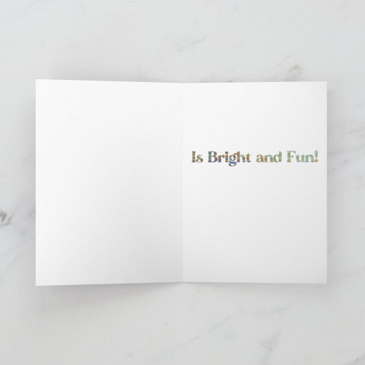 Leuke en vrolijke verjaardagsfeest Kaart (Binnen)