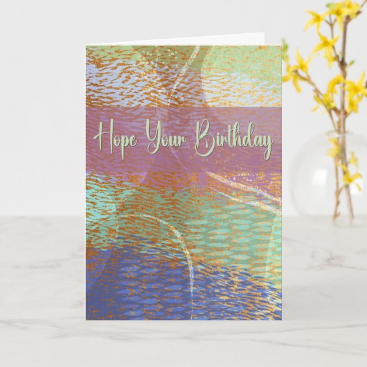 Leuke en vrolijke verjaardagsfeest Kaart (Gele Bloem)