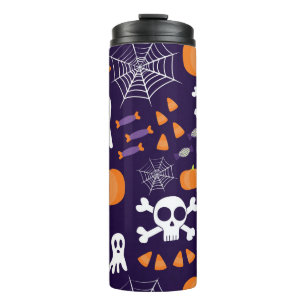 Leuke enge Halloween-figuren Thermosbeker