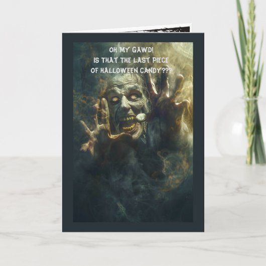 Leuke enge Halloween-groet Kaart (Voorkant)