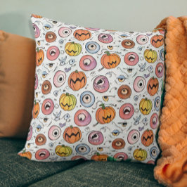 Leuke enge Halloween monsterogen Doodles Kussen
