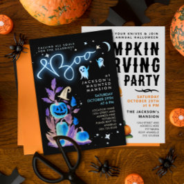 Leuke enge Halloween Nacht Gespenstig Landhuis Fee Kaart