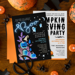 Leuke enge Halloween Nacht Gespenstig Landhuis Fee Kaart