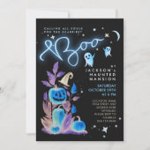 Leuke enge Halloween Nacht Gespenstig Landhuis Fee Kaart (Voorkant)