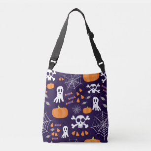 Leuke enge Halloween-personages Crossbody Tas