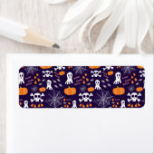 Leuke enge Halloween-personages Etiket (Insitu)
