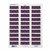 Leuke enge Halloween-personages Etiket (Full Sheet)