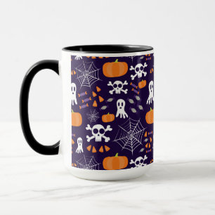 Leuke enge Halloween-personages Mok
