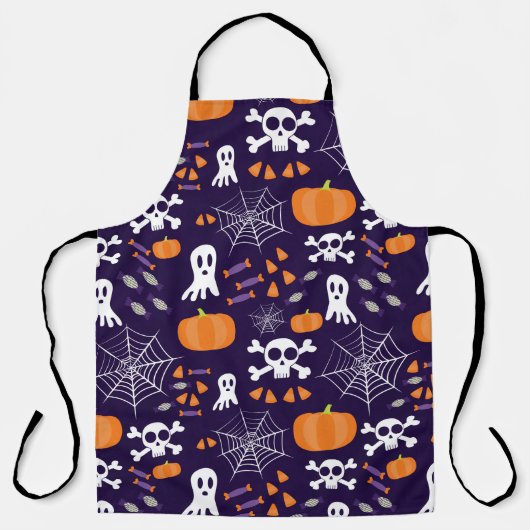 Leuke enge Halloween-personages Schort (Voorkant)