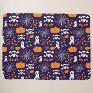 Leuke enge Halloween-personages Sherpa Deken