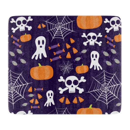 Leuke enge Halloween-personages Snijplank (Voorkant)