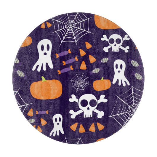 Leuke enge Halloween-personages Snijplank (Voorkant)