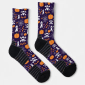 Leuke enge Halloween-personages Sokken (Rechts)