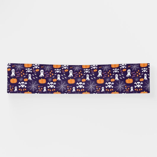 Leuke enge Halloween-personages Spandoek (Horizontaal)