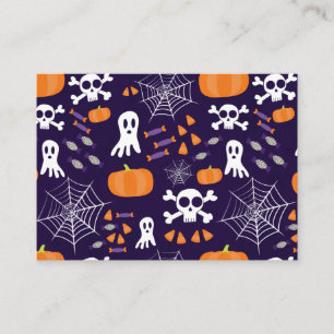 Leuke enge Halloween-personages Visitekaartje