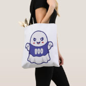 Leuke enge spook illustratie ontwerp tote bag (Dichtbij)